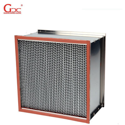 バッフル版が付いている250m3/H 400degree H14高温Hepaのフィルター